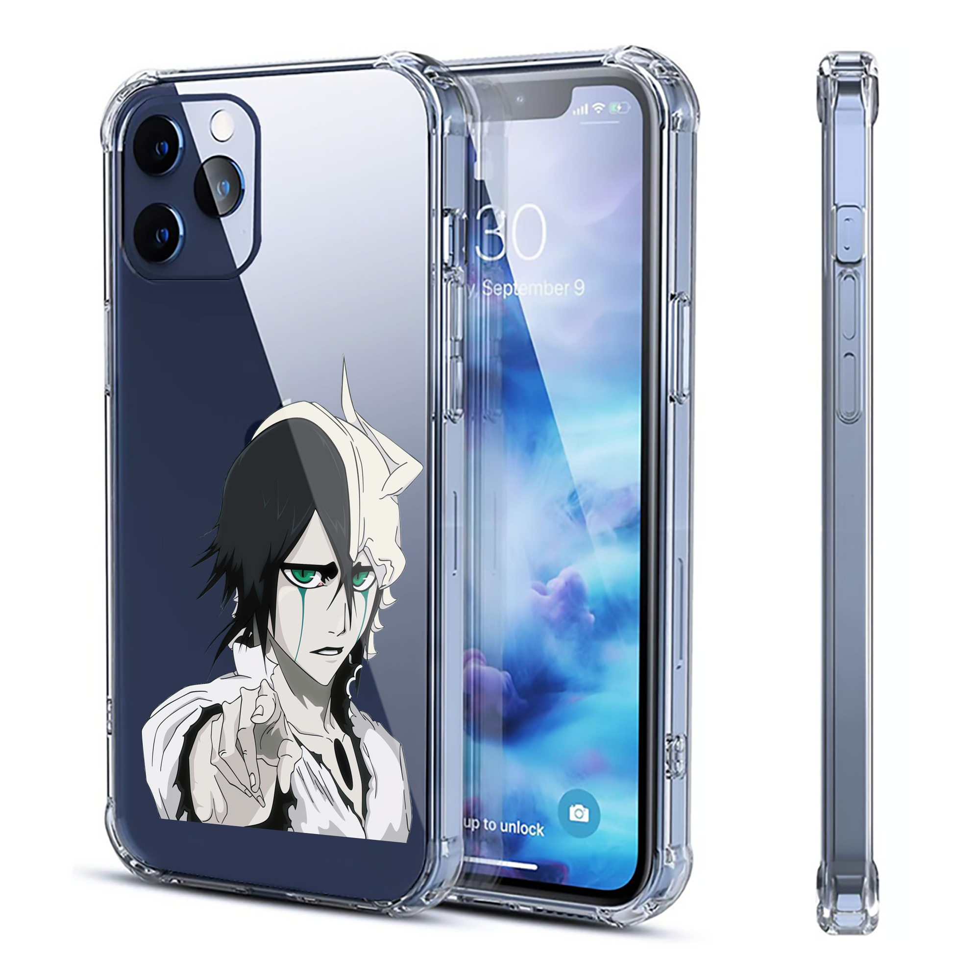 （画像用） ブリーチ ウルキオラ·シファー BLEACH Ulquiorra cifer 【iPhone 12シリーズ対応】透明スマホケース（クリアソフトケース）